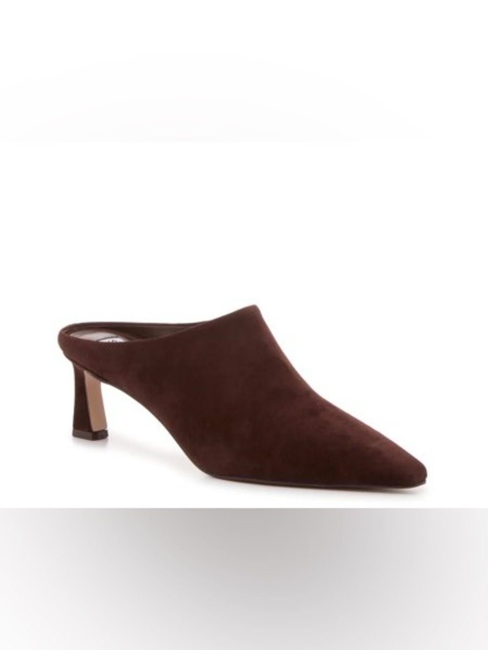 Steve Madden chocolate suede mules